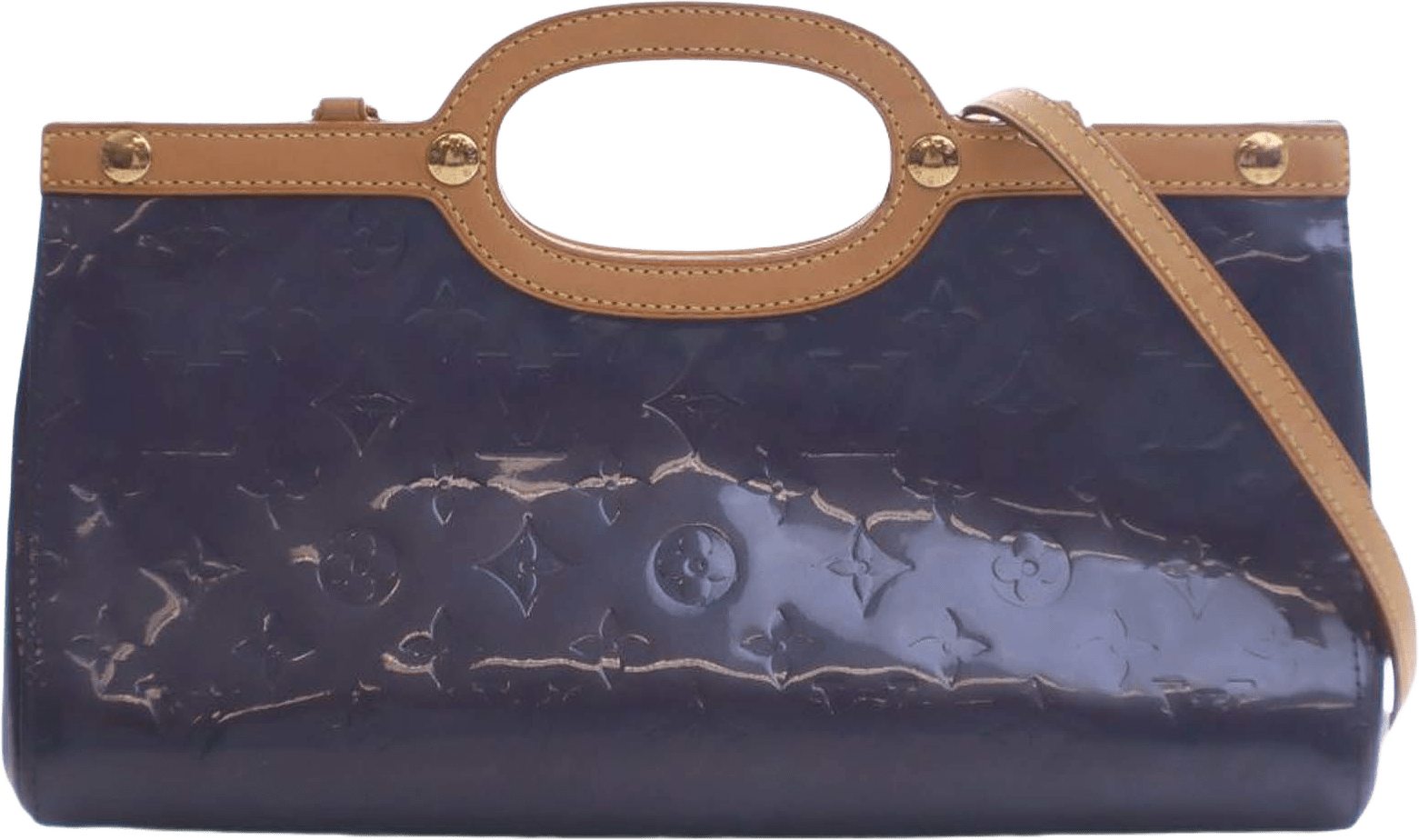 Louis Vuitton Monogram Vernis Roxbury Drive, från Luxclusif, i färgen purple.