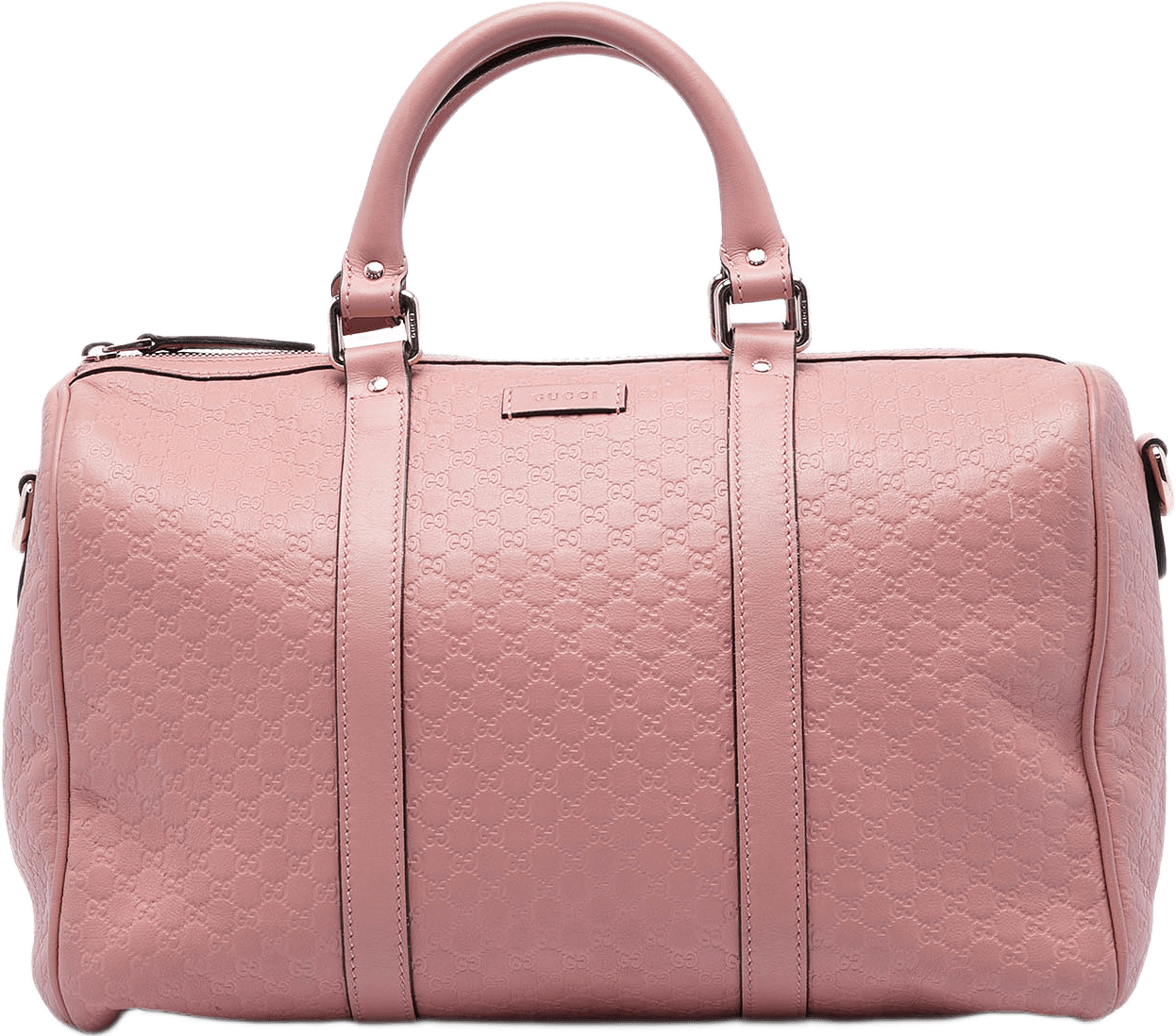 Gucci Medium Microguccissima Satchel, från Luxclusif, i färgen rosa.