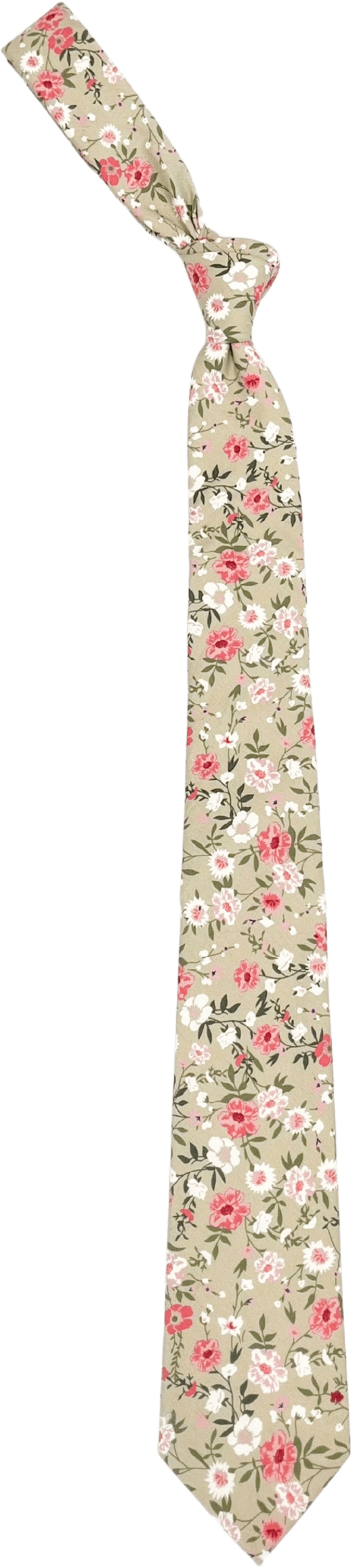 Tie Cotton Floral, från John Henric, i färgen pink.
