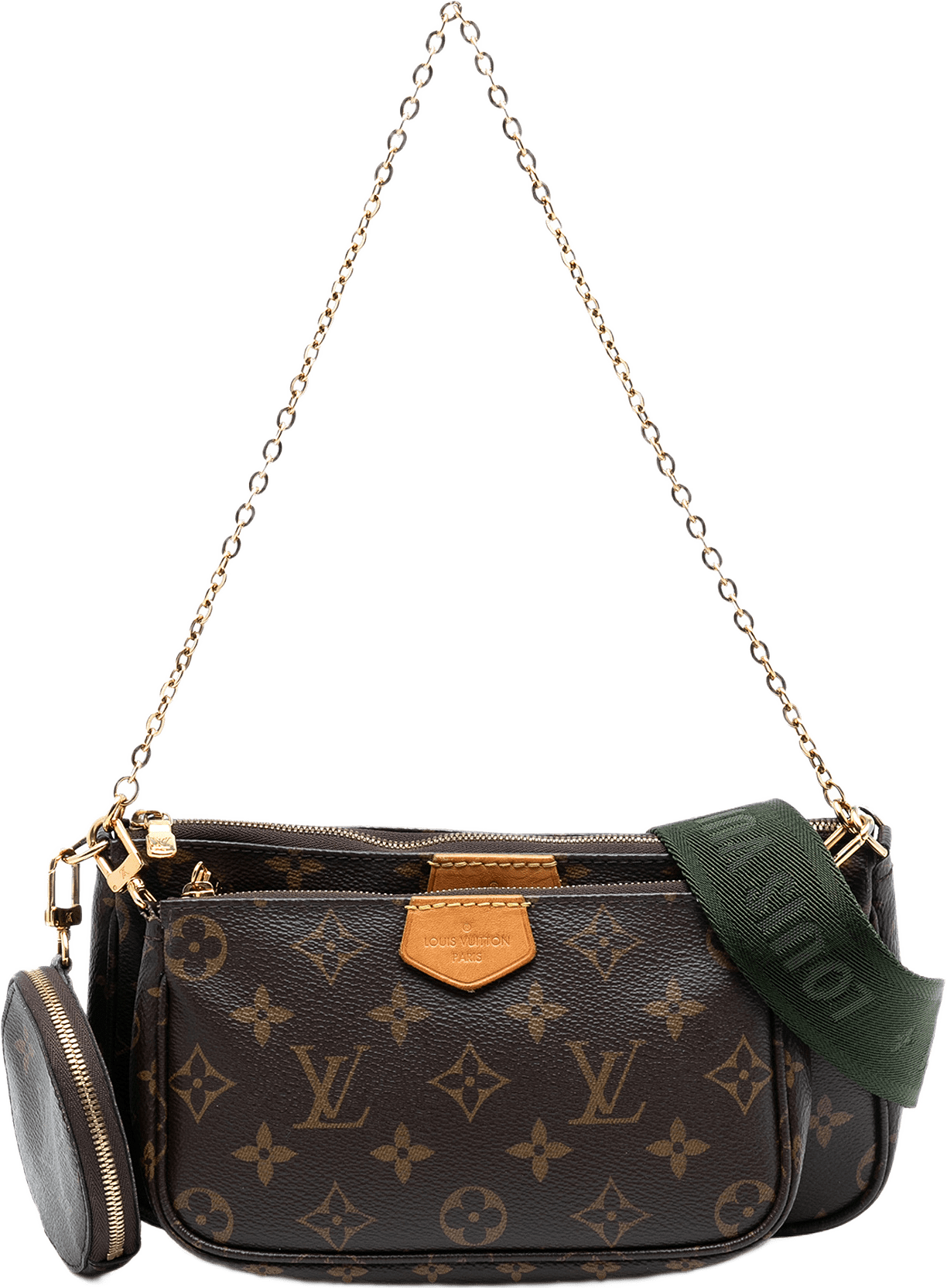Louis Vuitton Monogram Multi Pochette Accessoires, från Luxclusif, i färgen brun.