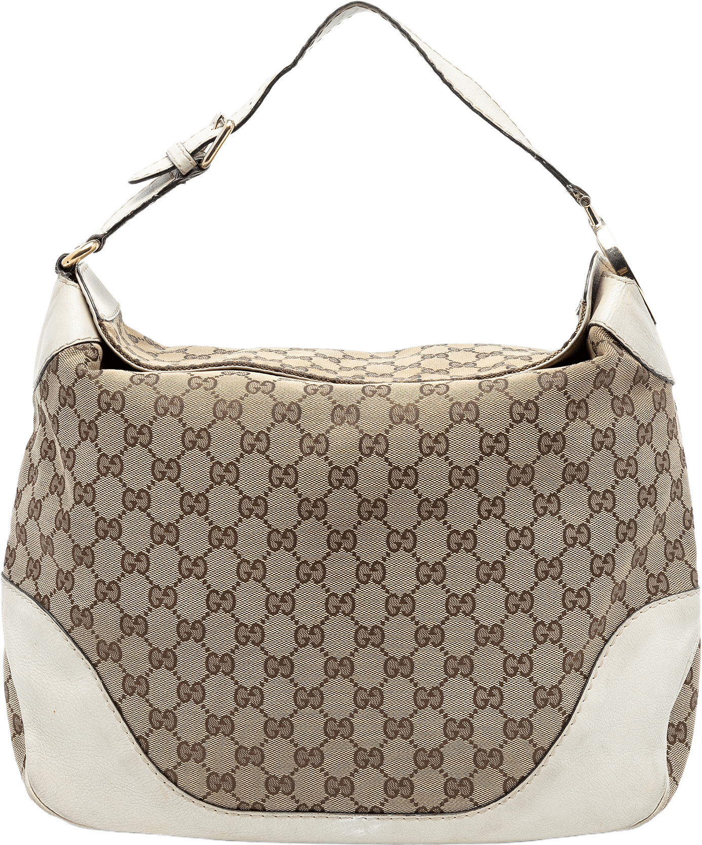 Gucci Gg Canvas Charlotte Hobo, från Luxclusif, i färgen beige.