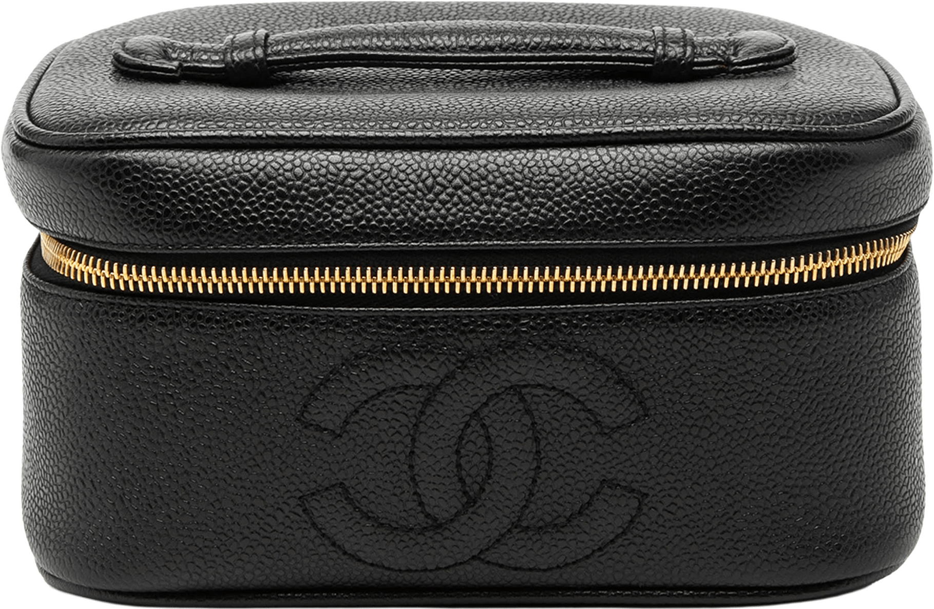 Chanel Cc Caviar Vanity Bag, från Luxclusif, i färgen black.
