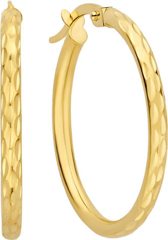 Rivoli 14 Karat Guld Creoler