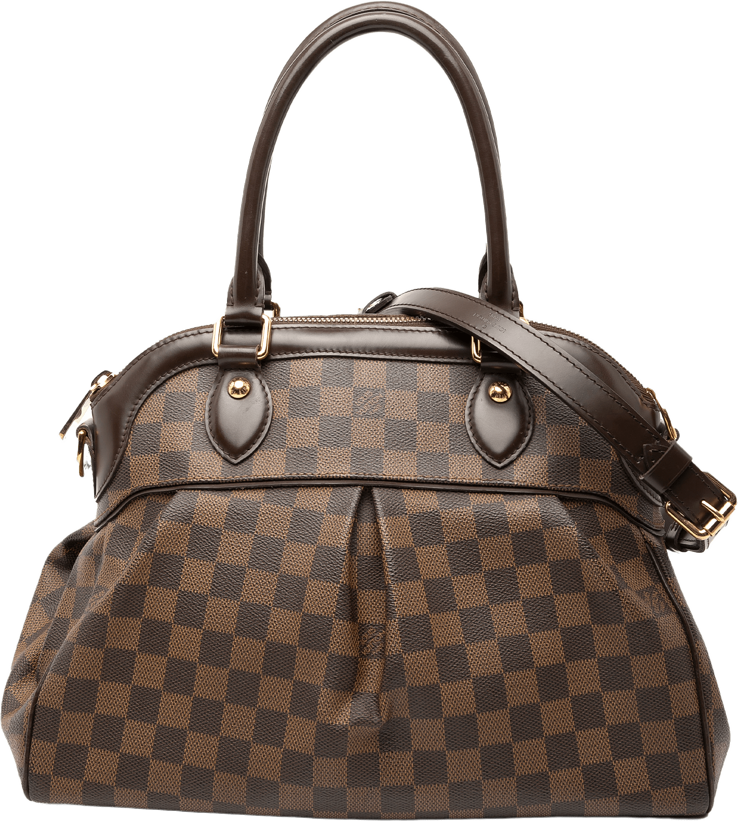 Louis Vuitton Damier Ebene Trevi Pm, från Luxclusif, i färgen brown.