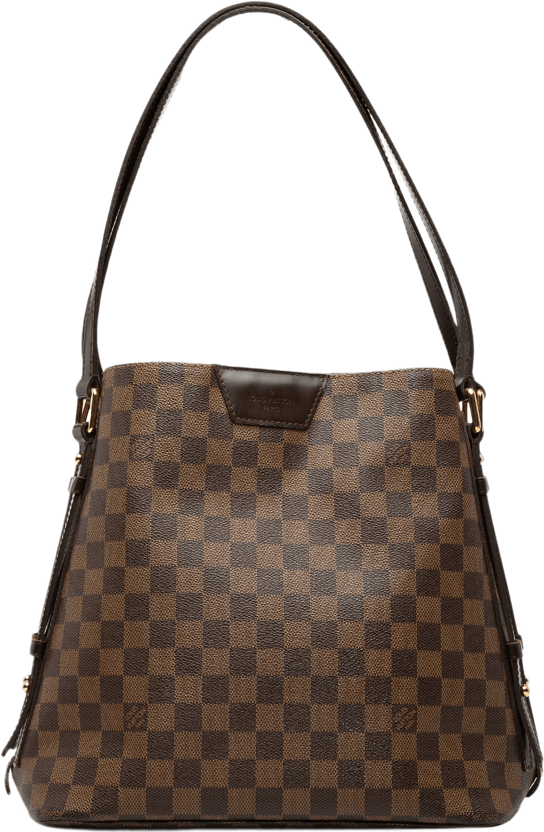 Louis Vuitton Damier Ebene Cabas Rivington, från Luxclusif, i färgen brun.