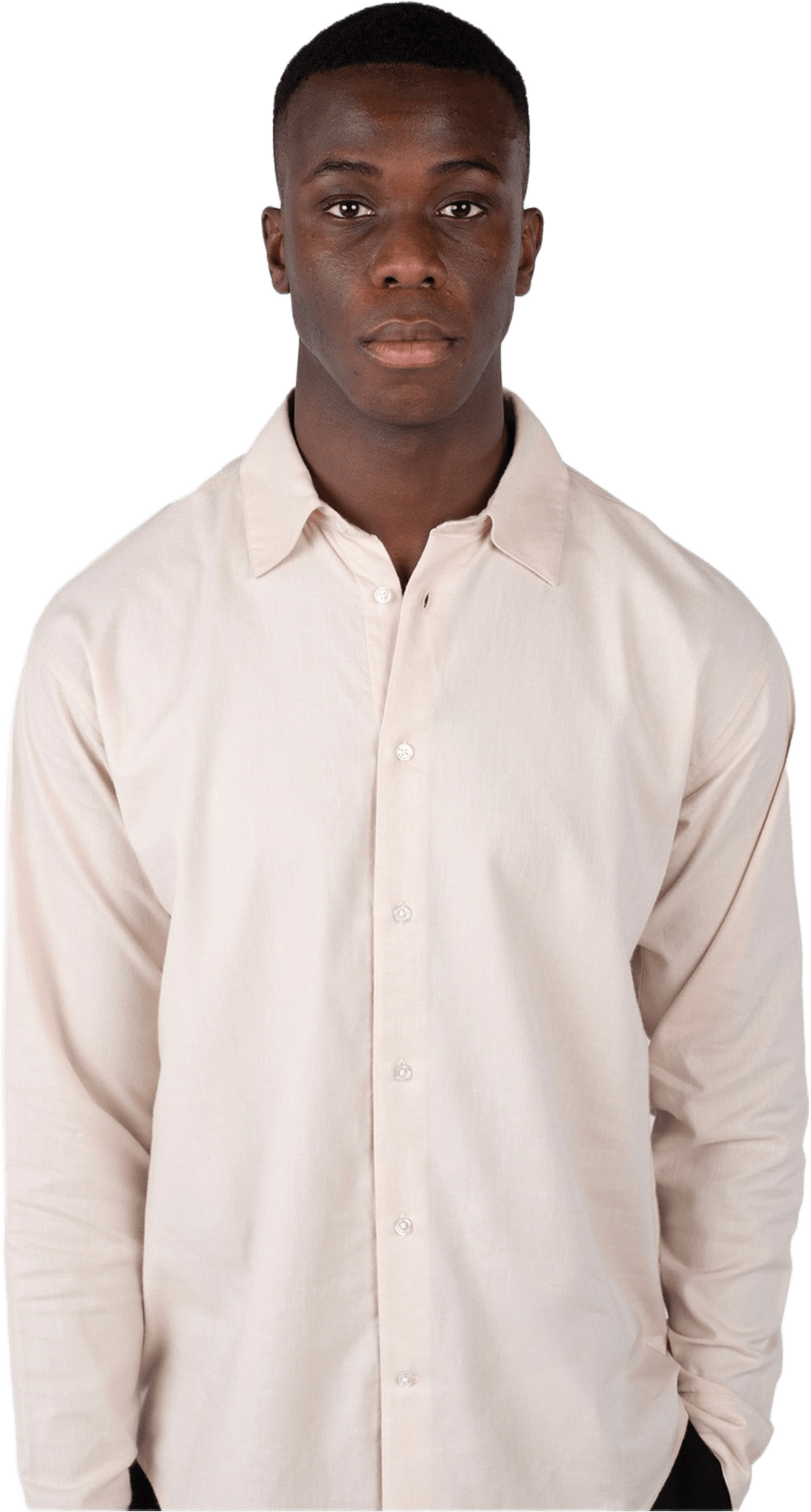 Shift Brushed Flannel Shirt, från Ciszere, i färgen beige.