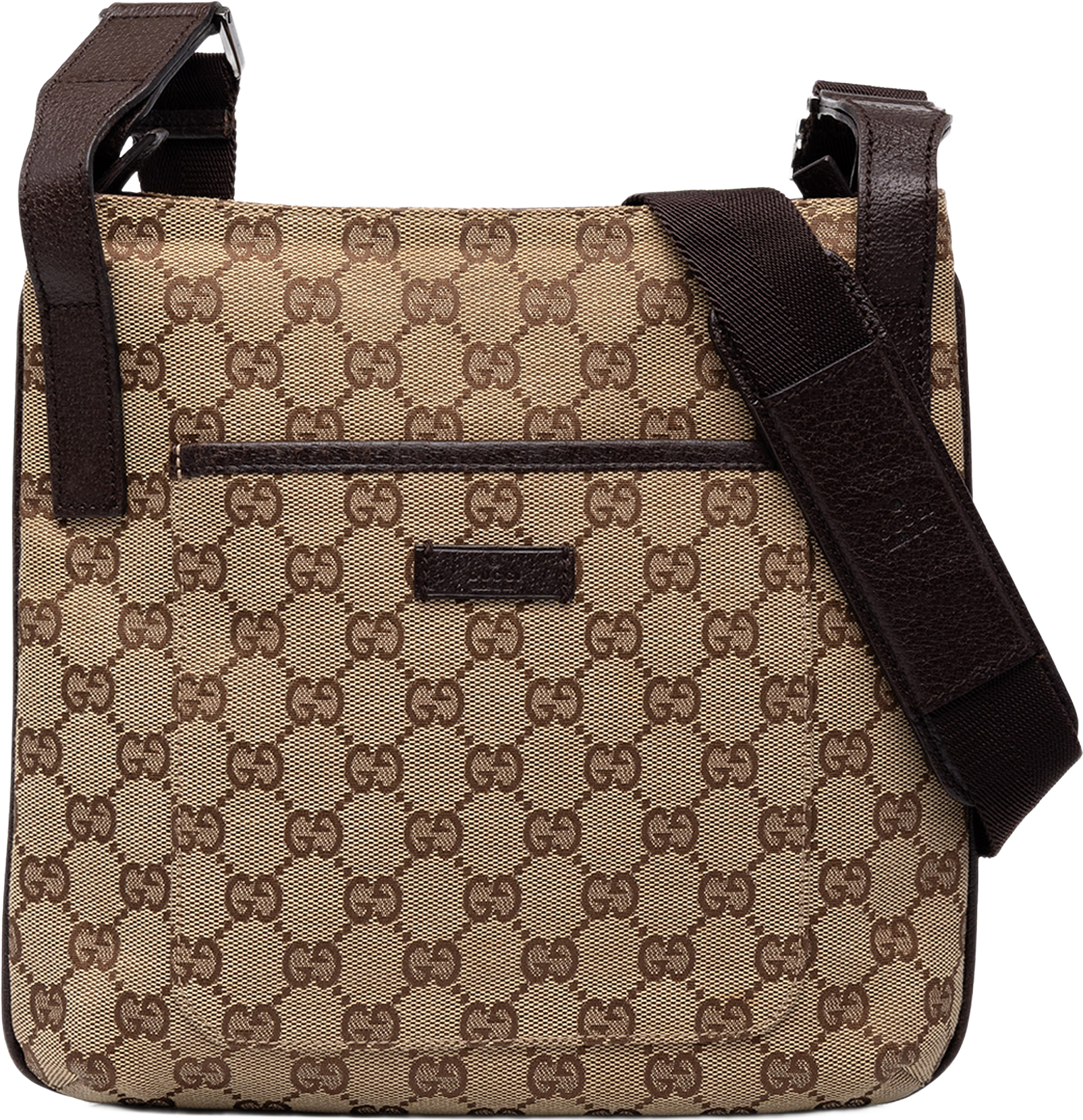 Gucci Gg Canvas Crossbody, från Luxclusif, i färgen beige.