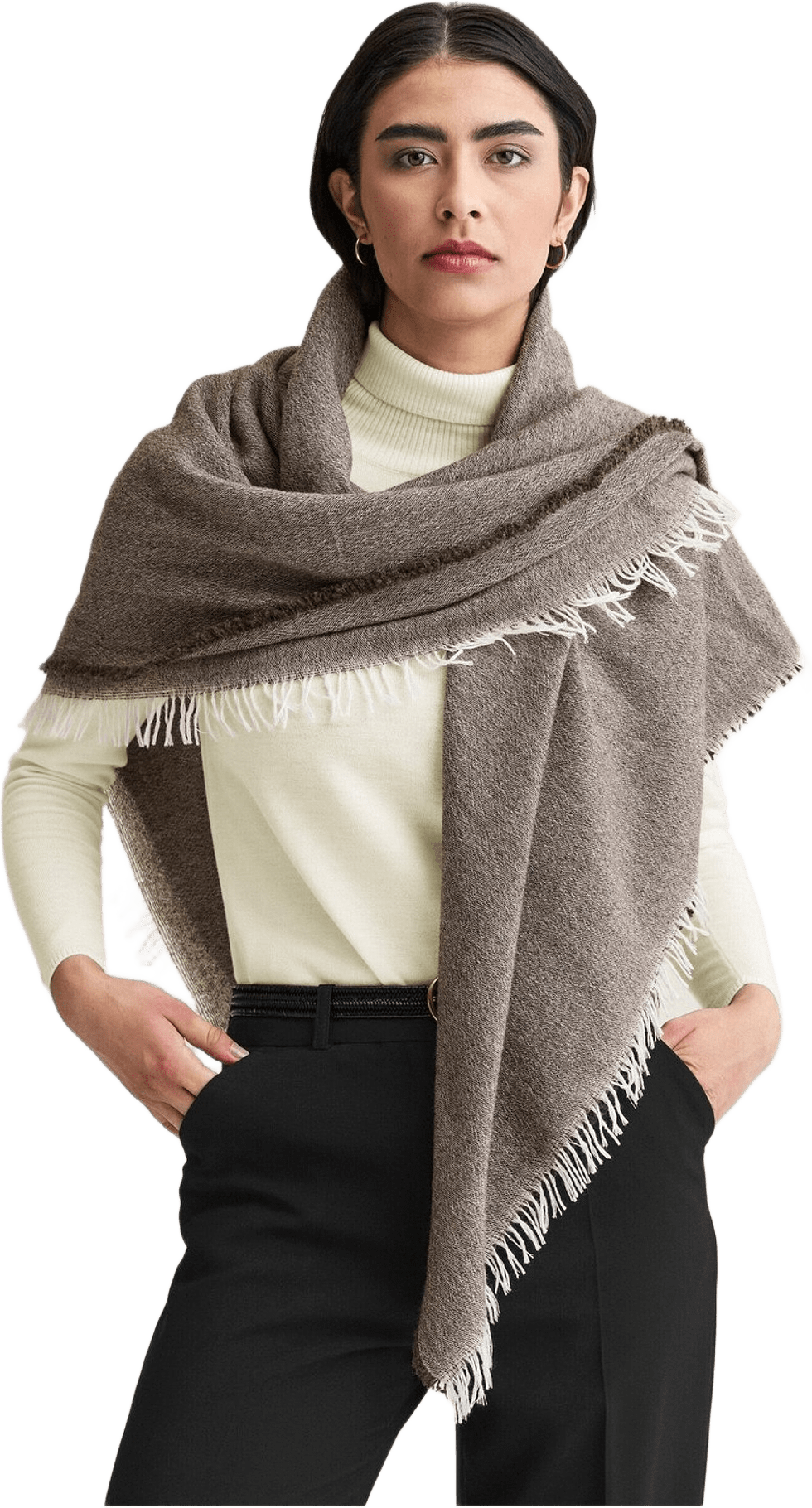 Ullscarf Ebba, från Newhouse, i färgen wood.