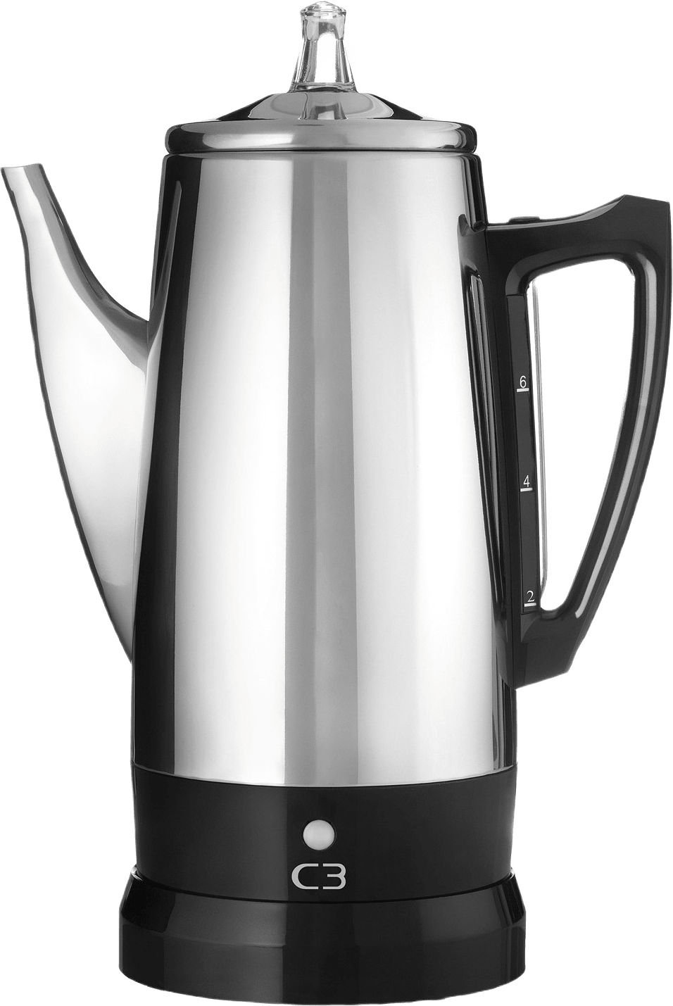 Perkolator Original 6kp, från C3, i färgen rostfritt.