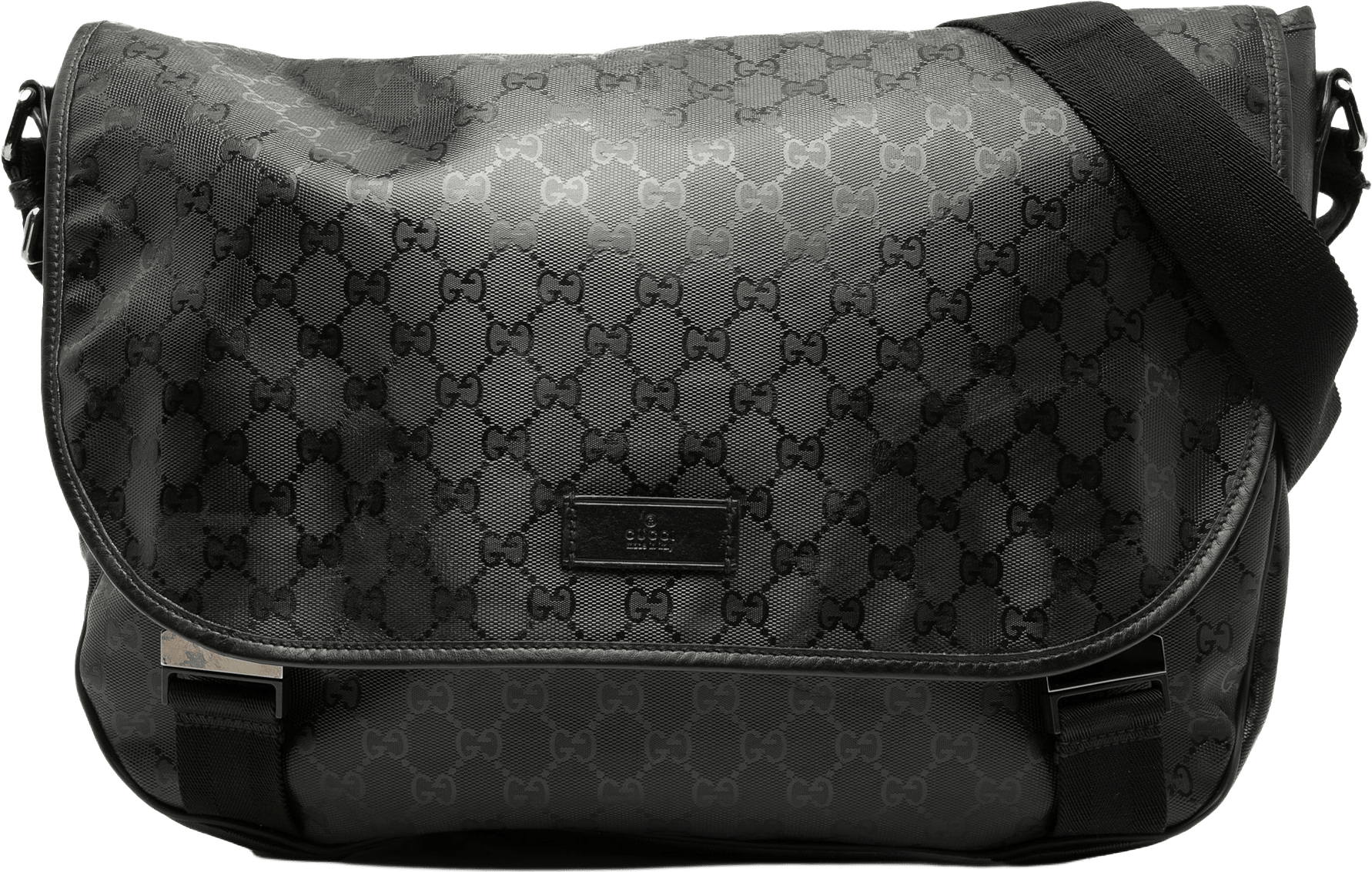 Gucci Gg Imprime Messenger Bag, från Luxclusif, i färgen black.