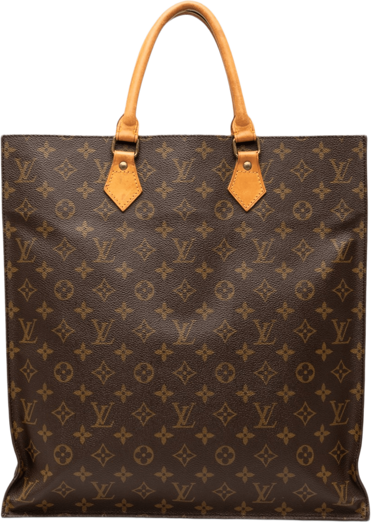 Louis Vuitton Monogram Sac Plat, från Luxclusif, i färgen brown.