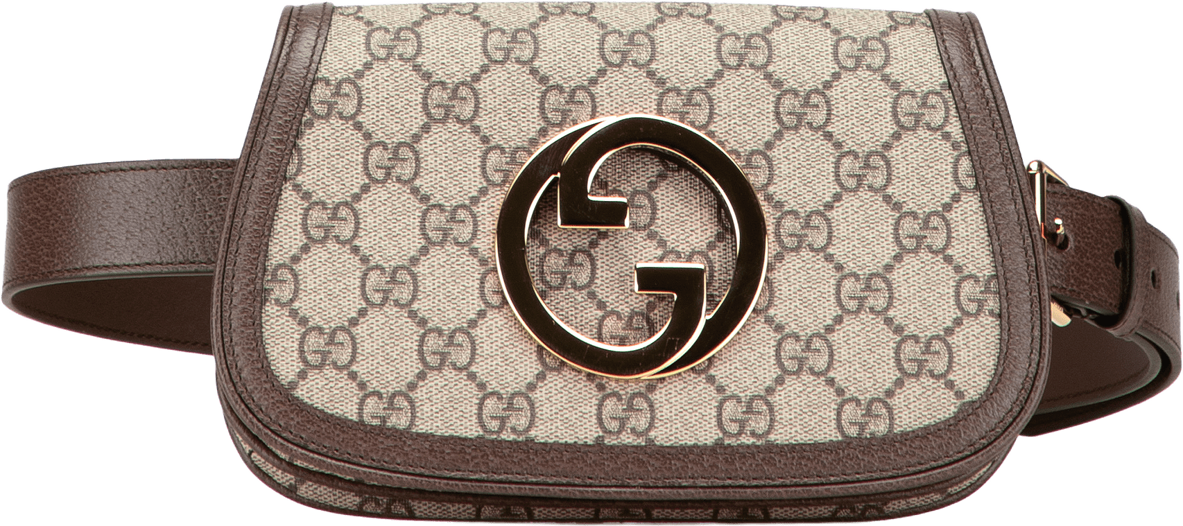 Gucci Gg Supreme Blondie Belt Bag, från Luxclusif, i färgen brown.