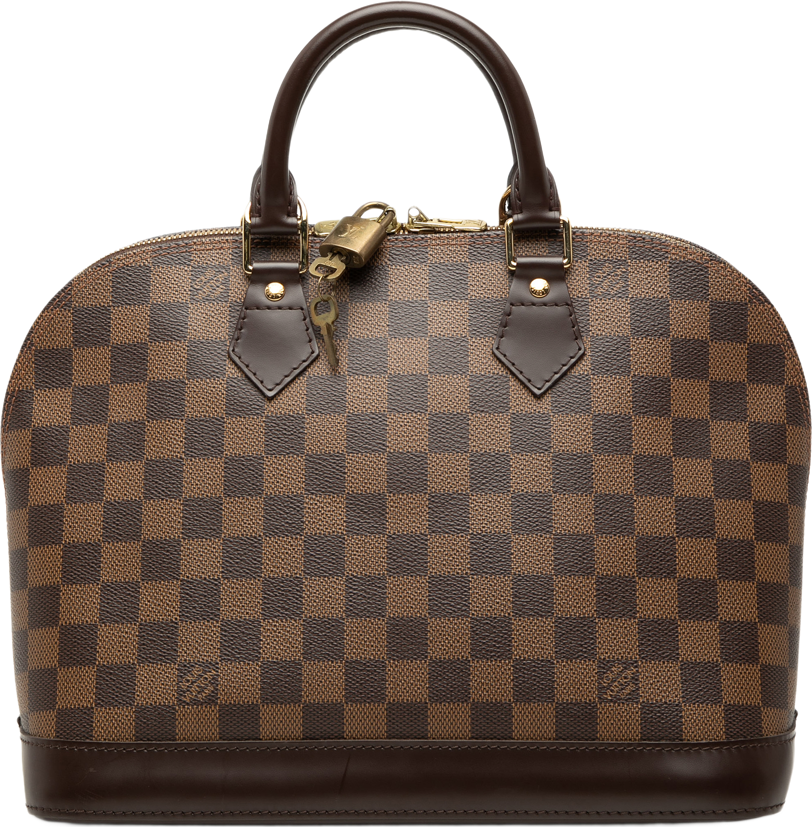 Louis Vuitton Damier Ebene Alma Pm, från Luxclusif, i färgen brun.