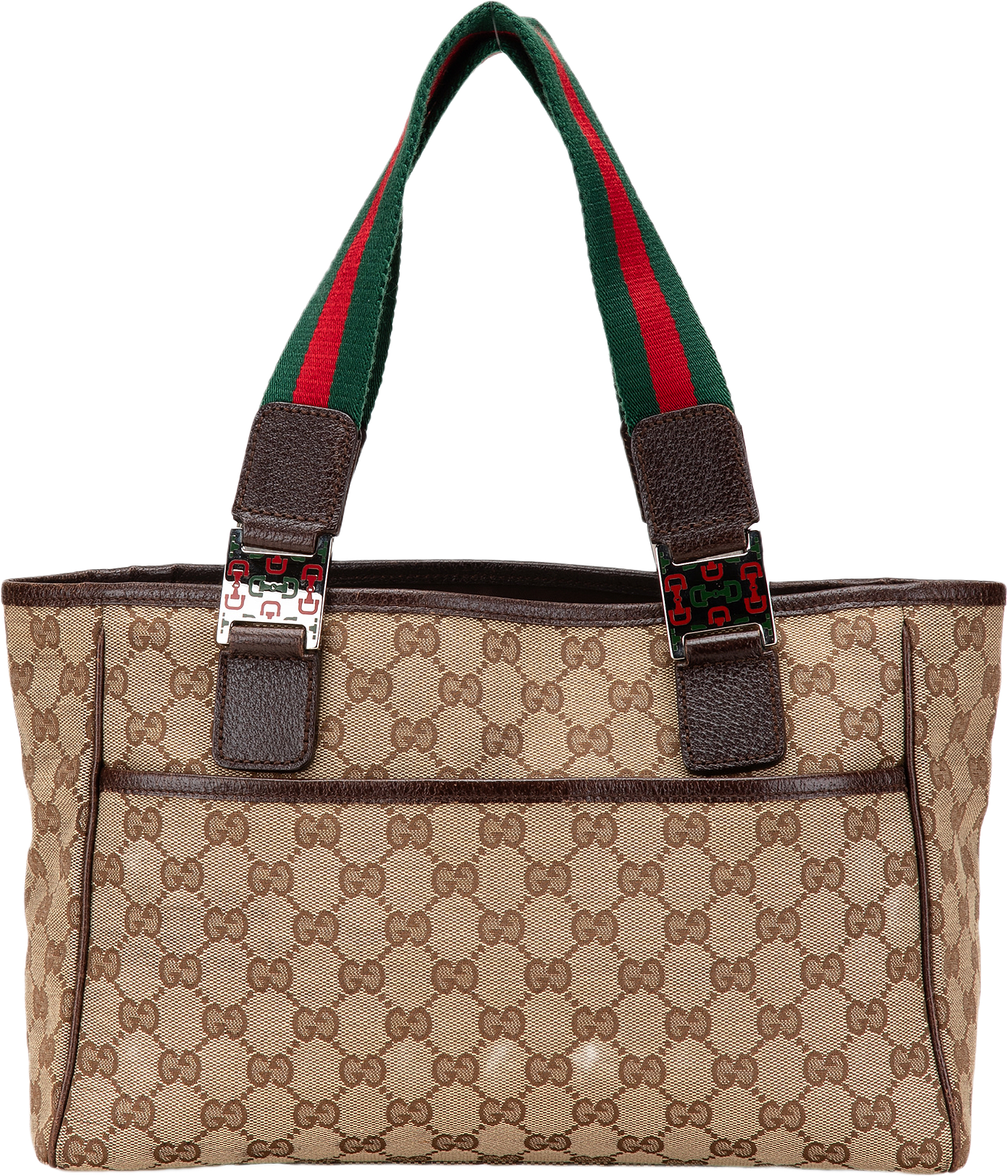 Gucci Gg Canvas Web Pop Tote