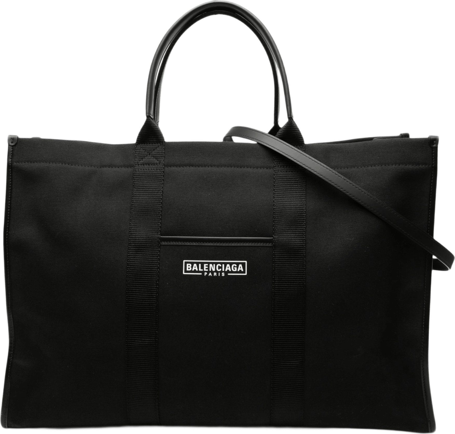 Balenciaga Large Canvas Hardware Tote, från Luxclusif, i färgen black.