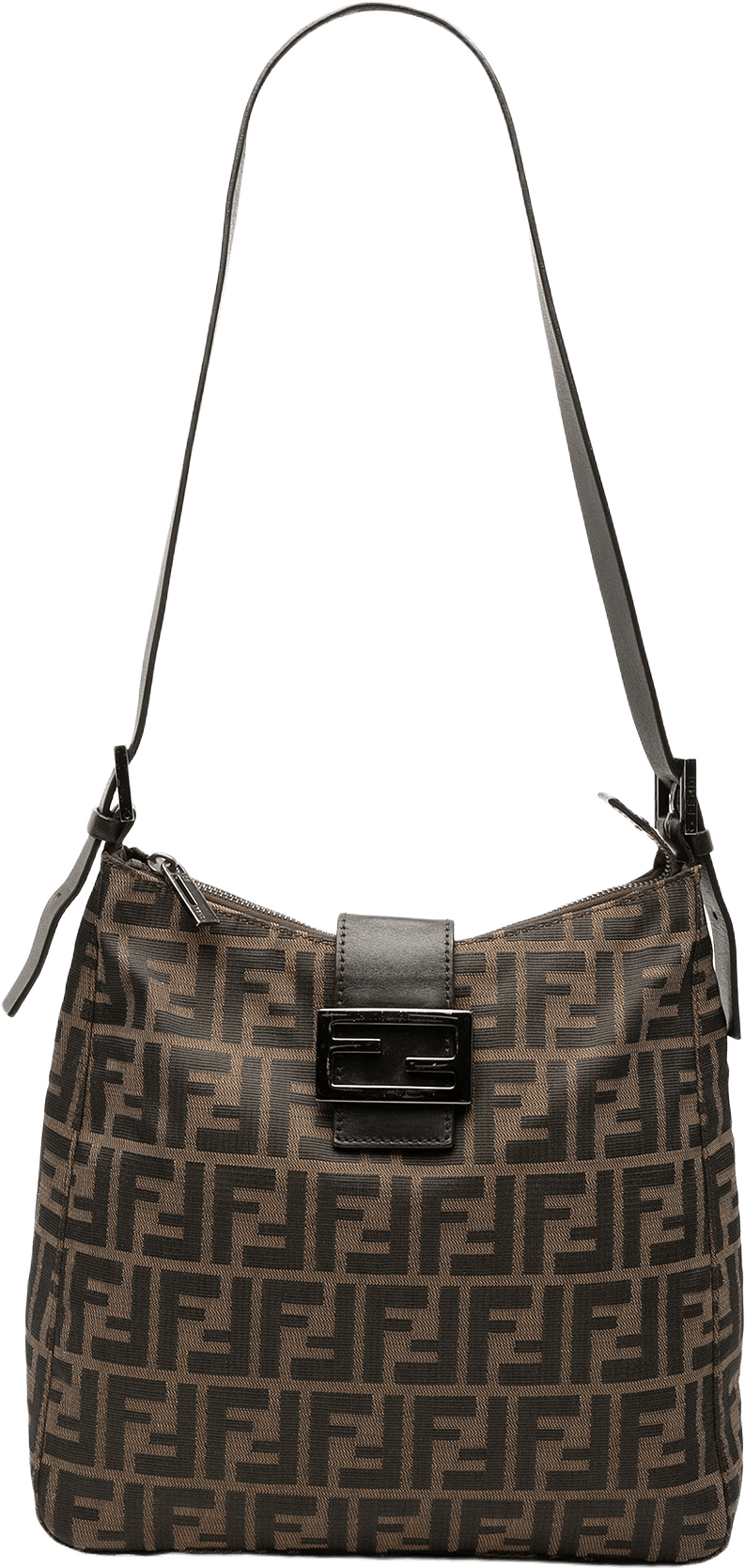 Fendi Zucca Canvas Shoulder Bag, från Luxclusif, i färgen brown.