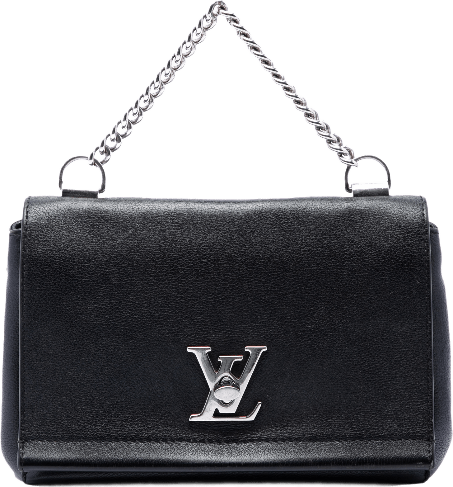 Louis Vuitton Leather Lockme Ii Bb, från Luxclusif, i färgen svart.
