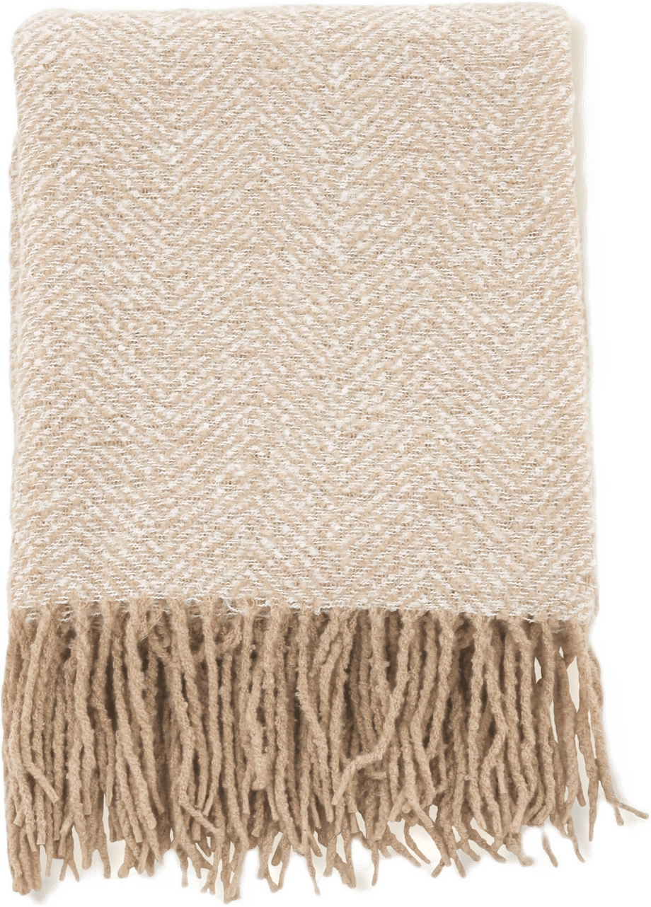 Toby Pläd, från Venture Home, i färgen beige.