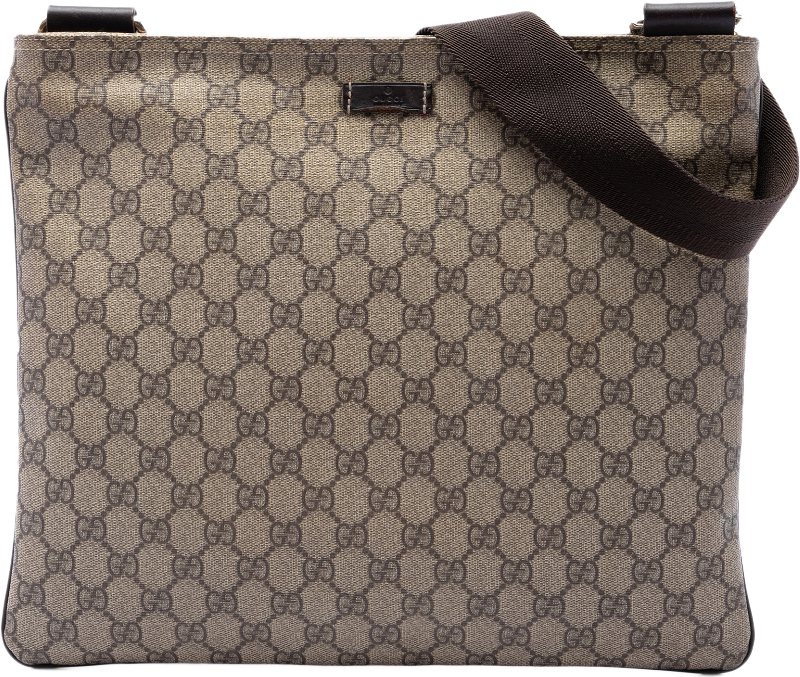 Gucci Gg Supreme Crossbody, från Luxclusif, i färgen beige.