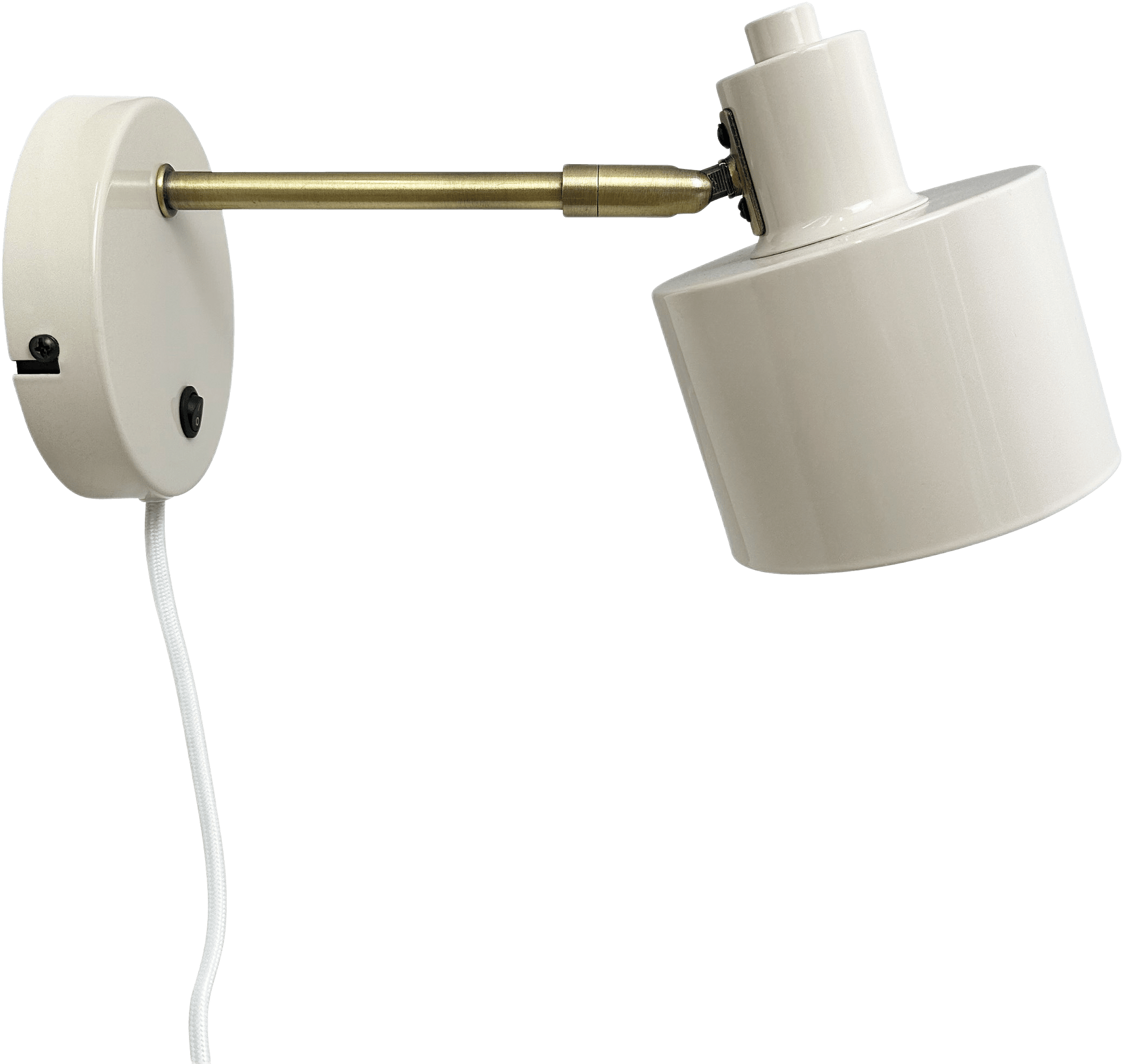 Ocean Wall Lamp, från Dyberg Larsen, i färgen beige/ brass.