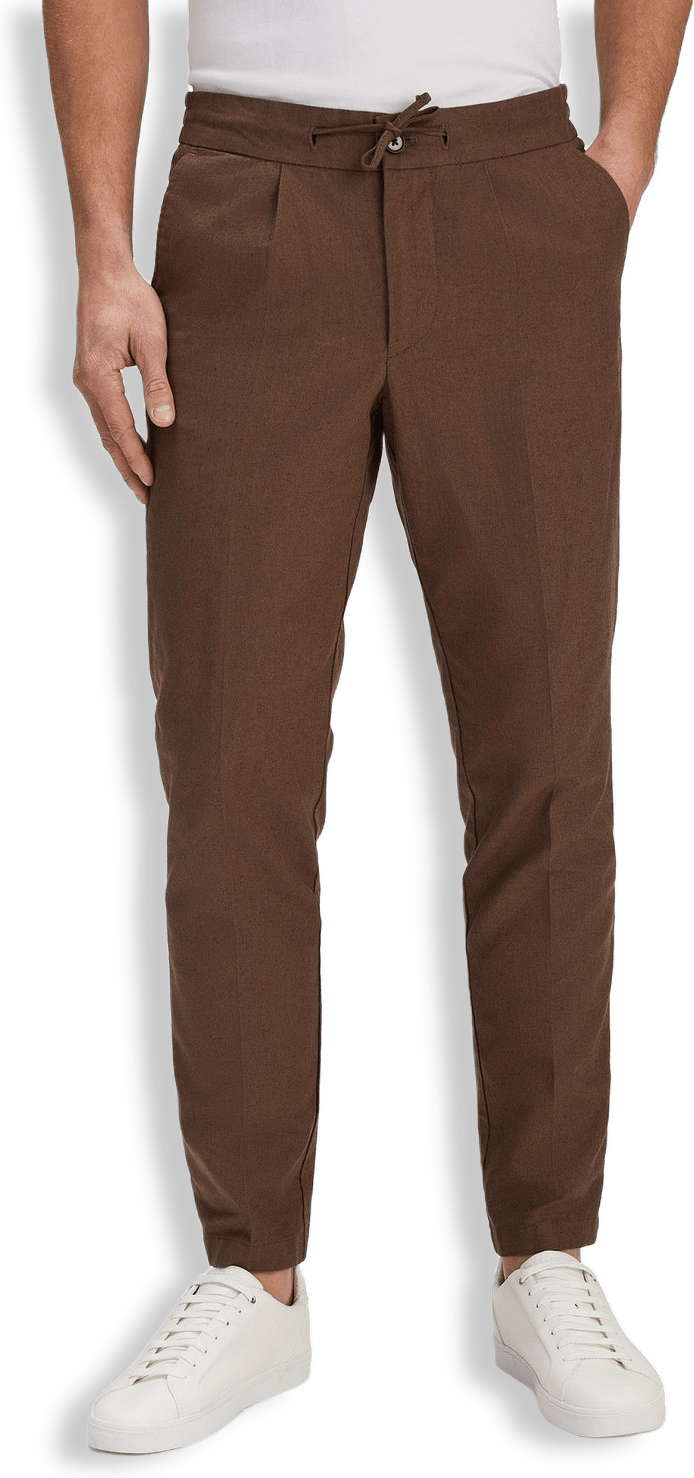 Beige Linen Trousers Marquise