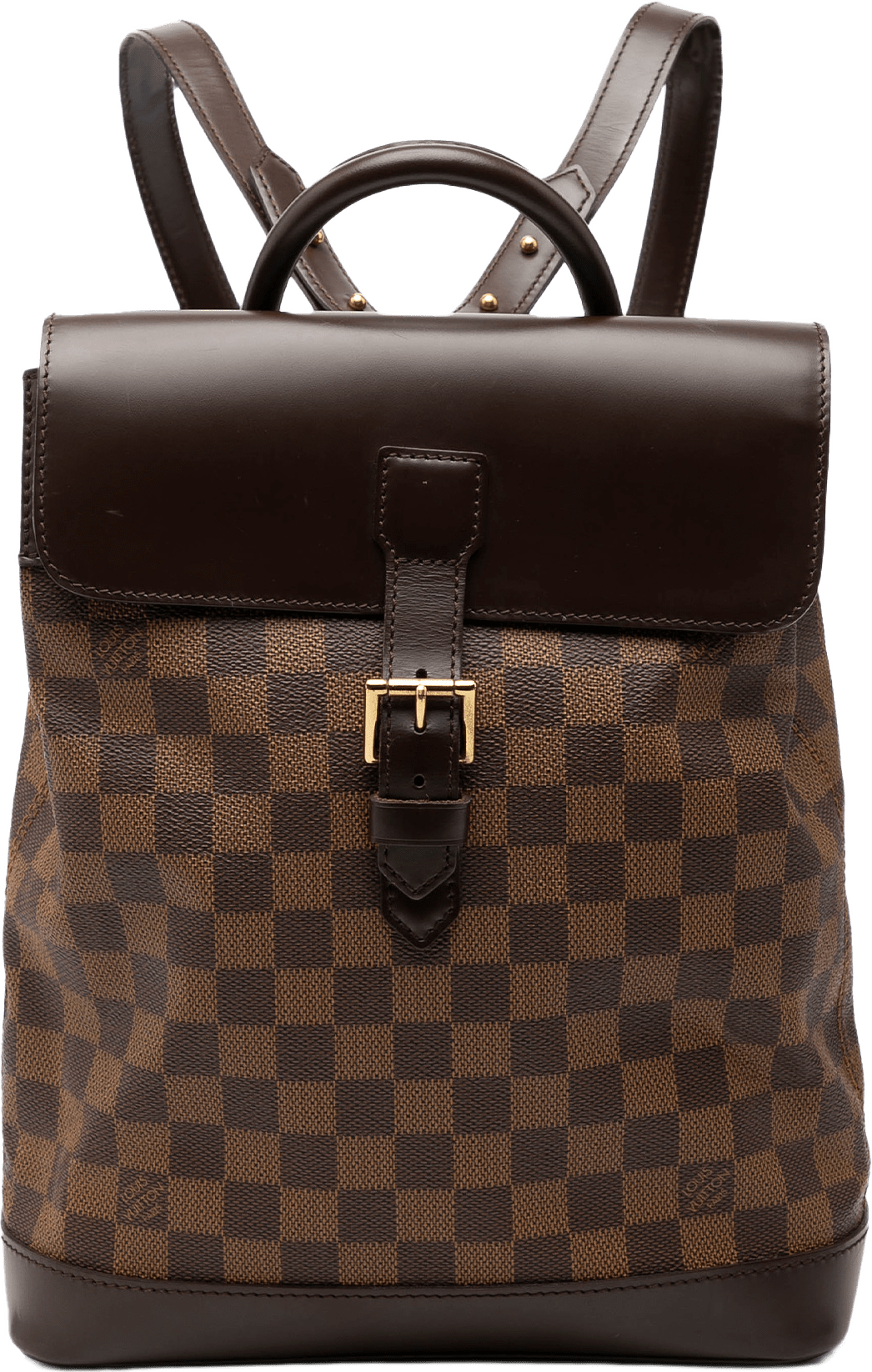 Louis Vuitton Damier Ebene Soho, från Luxclusif, i färgen brown.