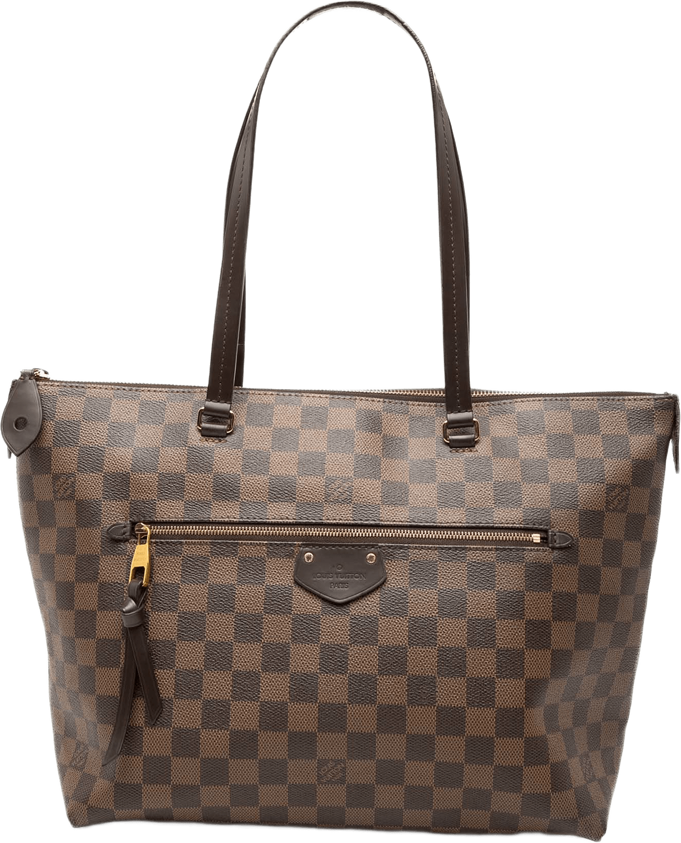 Louis Vuitton Damier Ebene Iena Pm, från Luxclusif, i färgen brown.