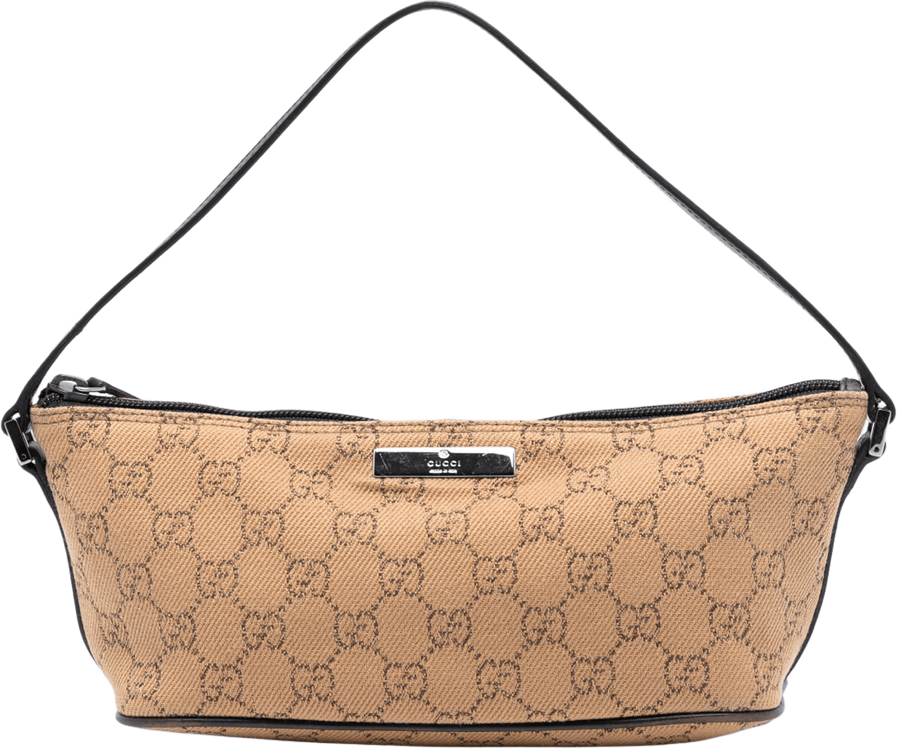 Gucci Gg Canvas Boat, från Luxclusif, i färgen light brown.