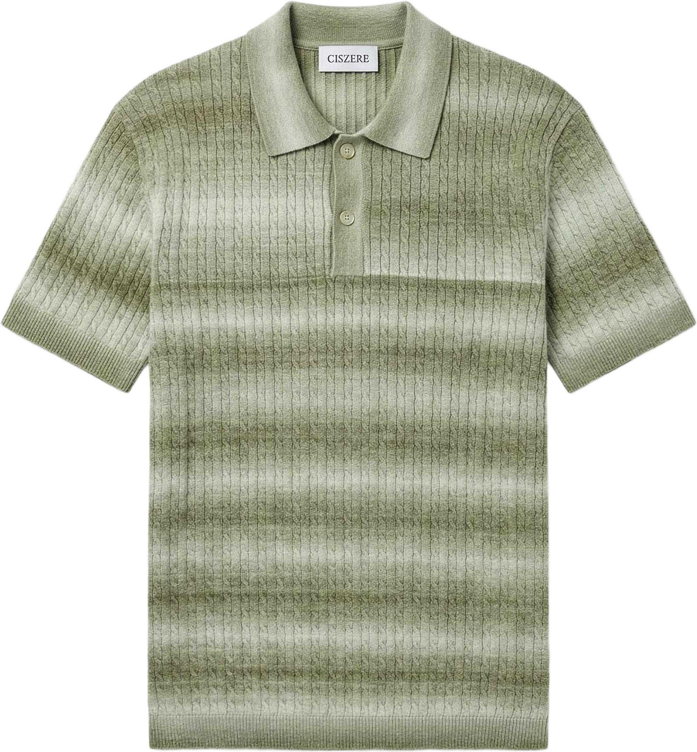 Gabe Knitted Polo, från Ciszere, i färgen green.