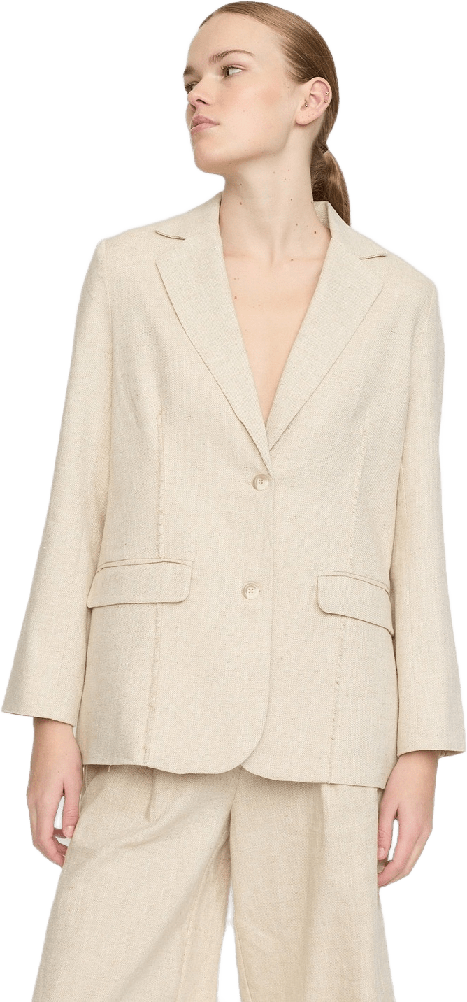 Srkendra Loose Blazer - Ecru