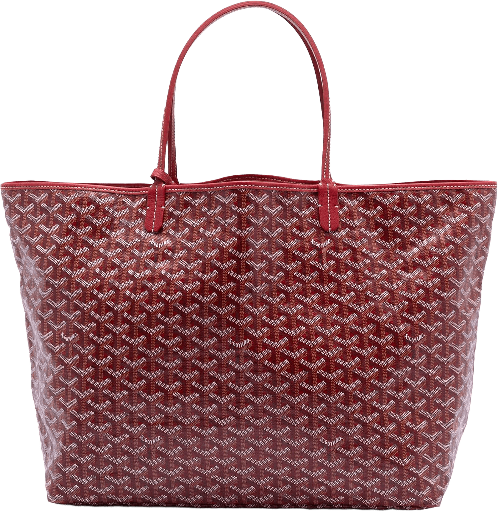 Goyard Goyardine Saint Louis Gm, från Luxclusif, i färgen red.