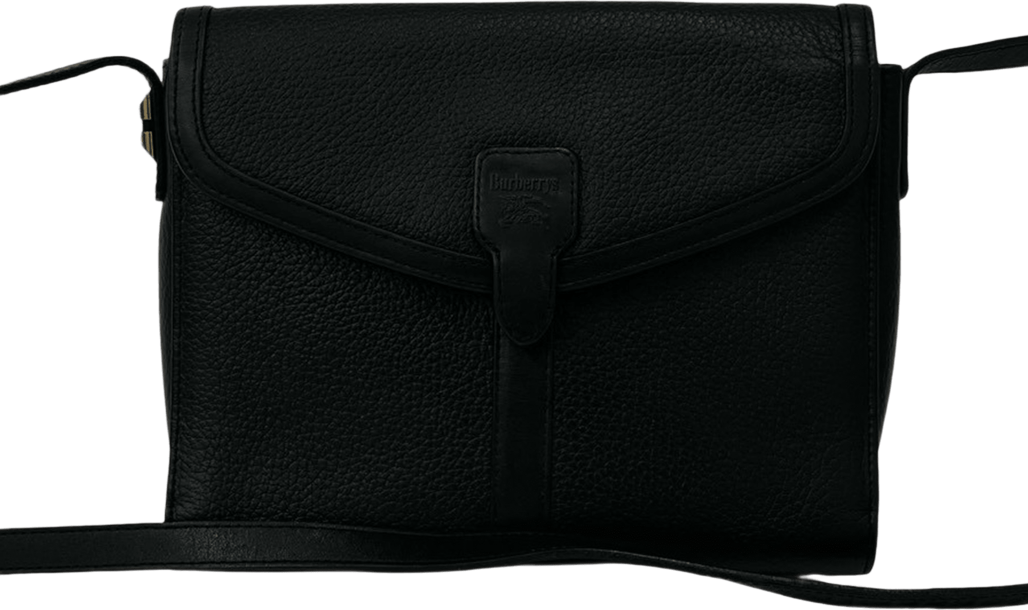 Burberry Leather Crossbody, från Luxclusif, i färgen black.