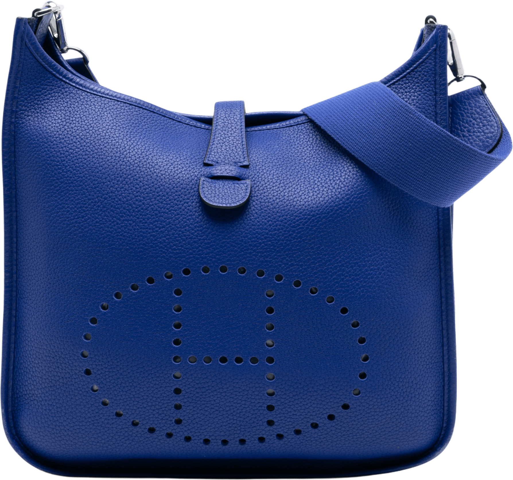 Hermès Clemence Evelyne Iii Gm, från Luxclusif, i färgen dark blue.
