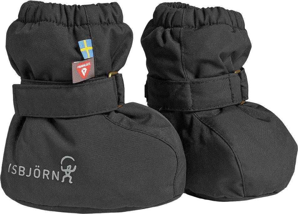 Toddler Vadderade Socks, från ISBJÖRN of Sweden, i färgen black.