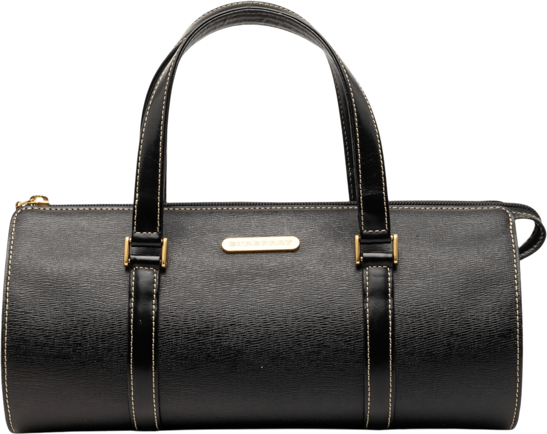 Burberry Leather Handbag, från Luxclusif, i färgen black.