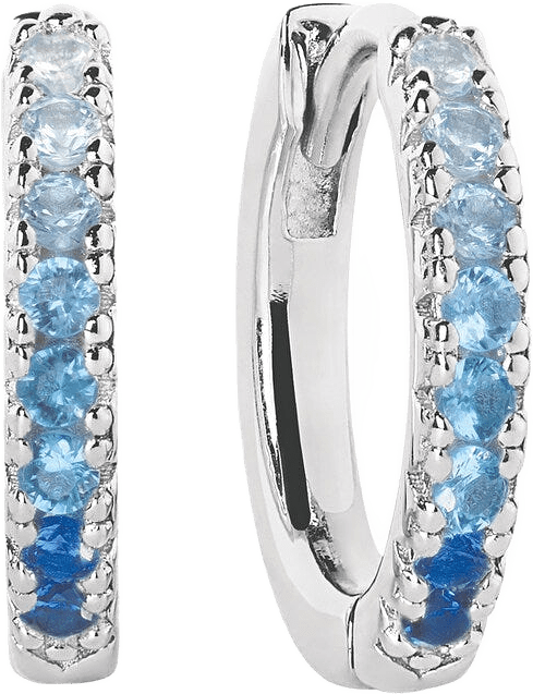 Örhänge Ellera Medio, från Sif Jakobs Jewellery, i färgen blue gradient.