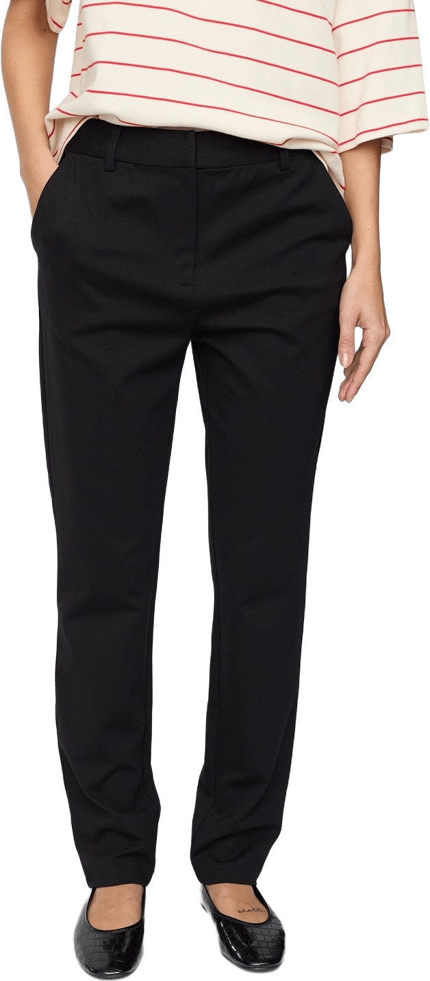 Srhuma Vilja Mid Waist Pant - Black, från Soft Rebels, i färgen black.