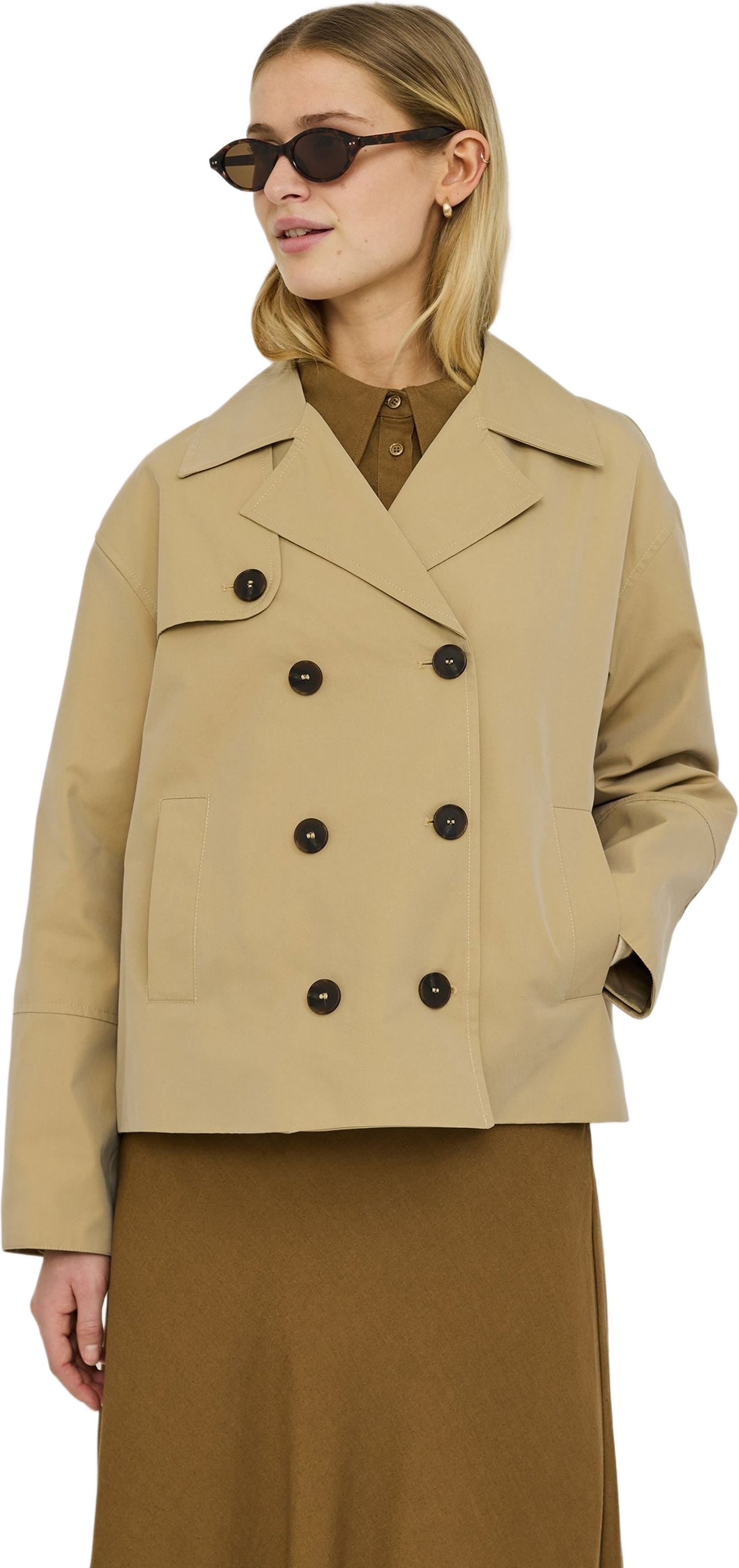 Srleura Jacket - Travertine, från Soft Rebels, i färgen travertine.