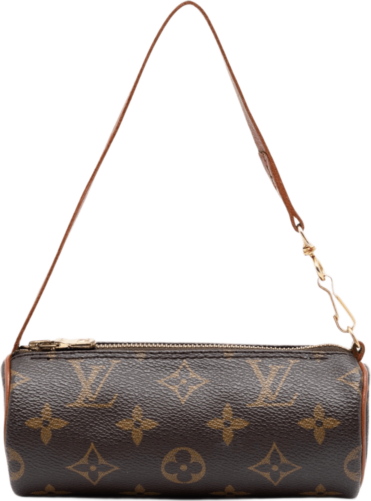Louis Vuitton Monogram Papillon Pochette, från Luxclusif, i färgen brun.