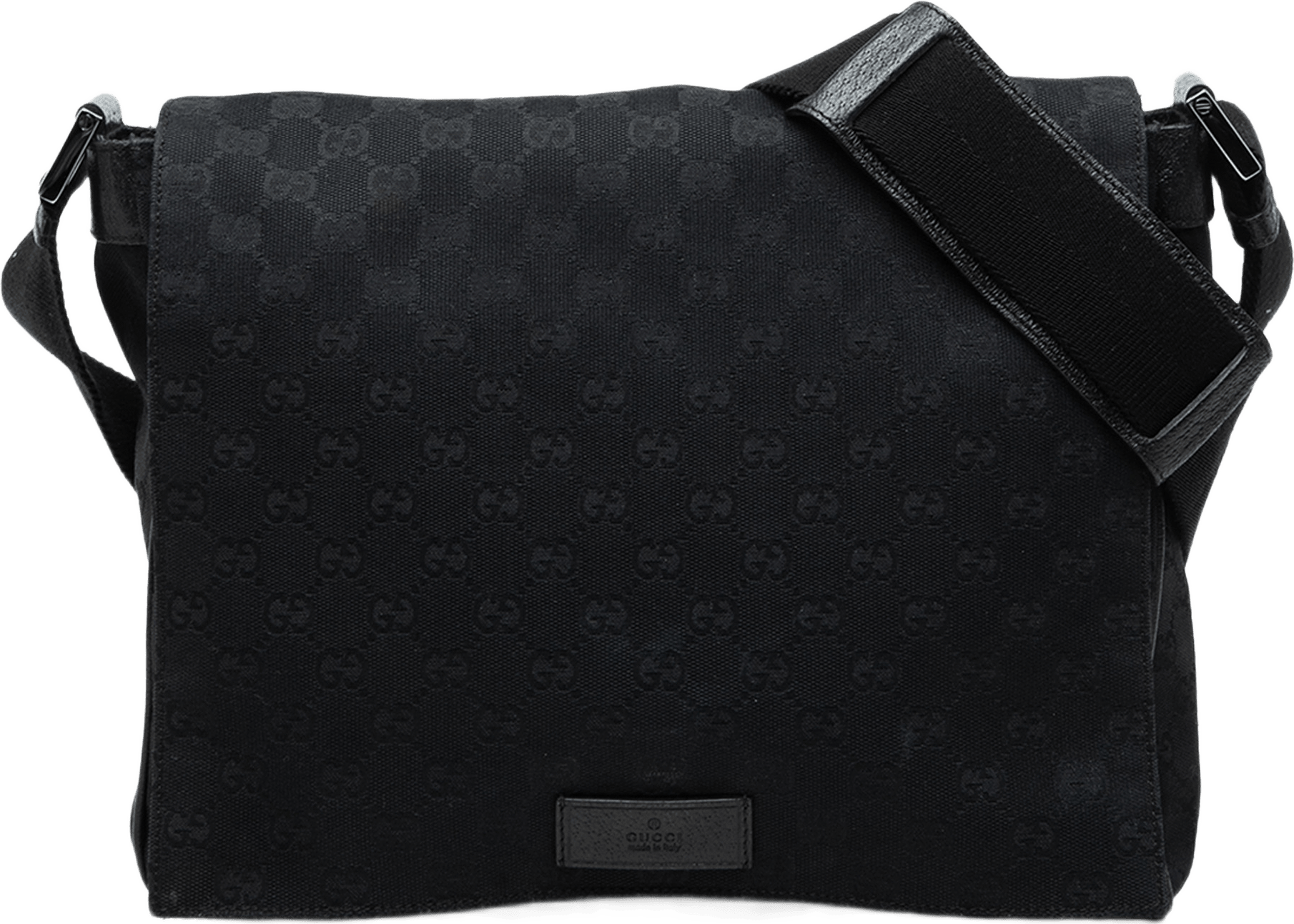 Gucci Gg Canvas Crossbody, från Luxclusif, i färgen svart.