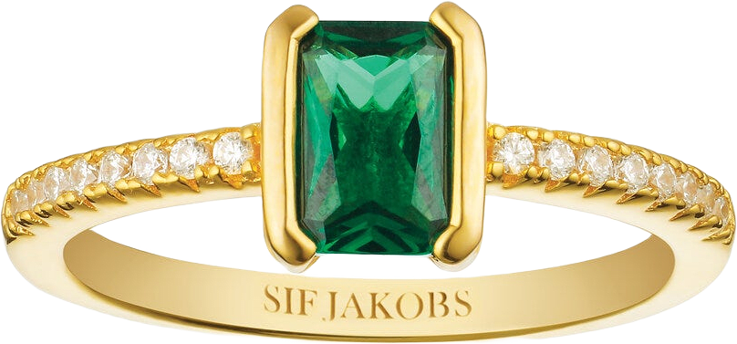 Ring Roccanova Piccolo, från Sif Jakobs Jewellery, i färgen green.