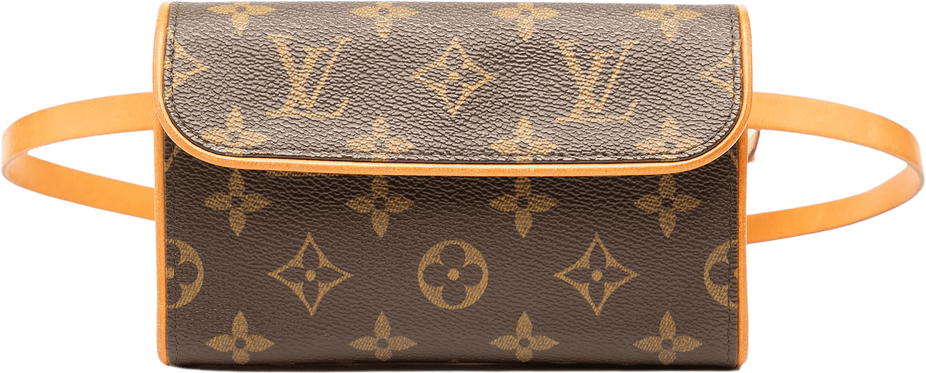 Louis Vuitton Monogram Pochette Florentine, från Luxclusif, i färgen brown.