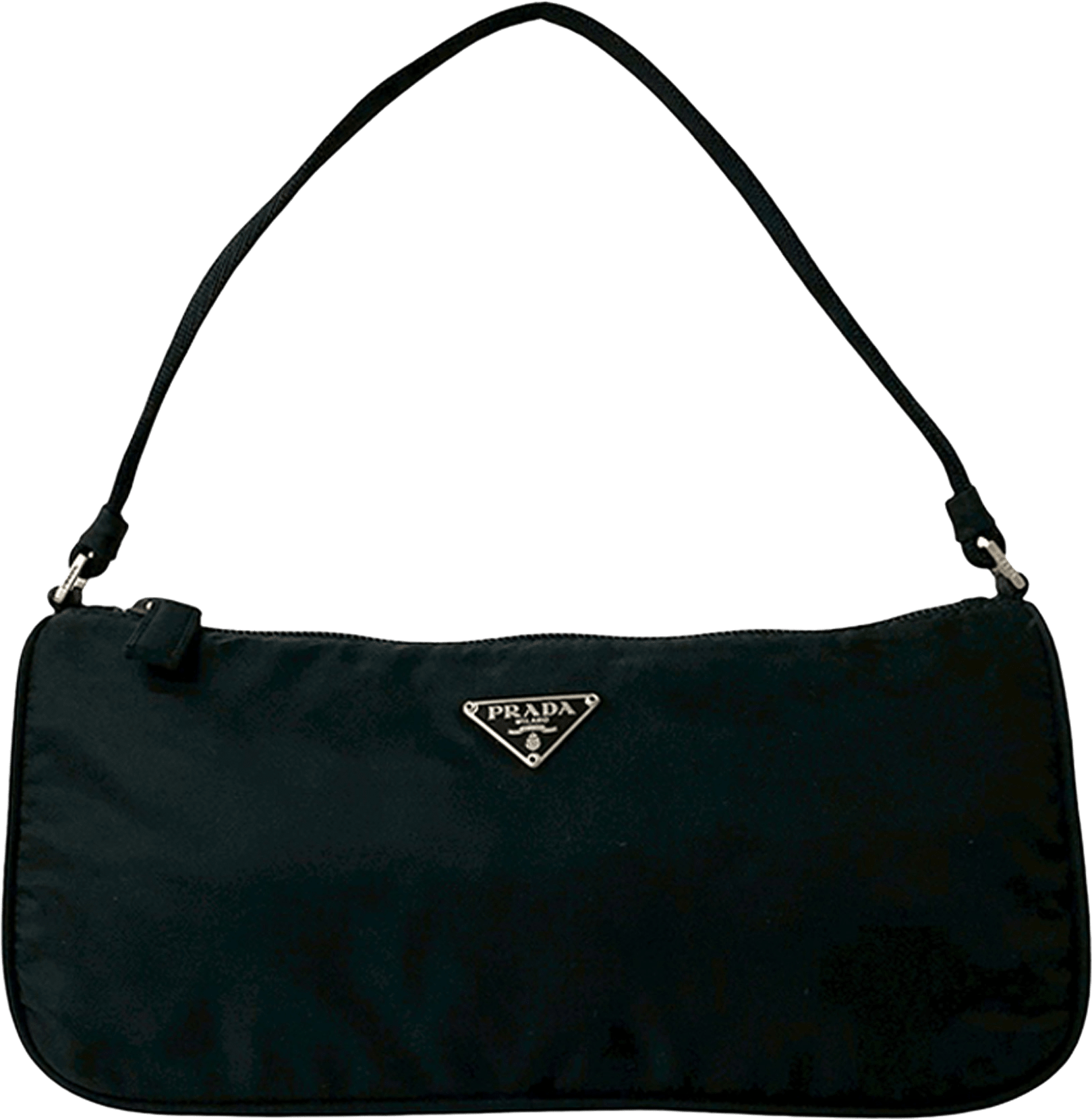 Prada Tessuto Shoulder Bag, från Luxclusif, i färgen black.
