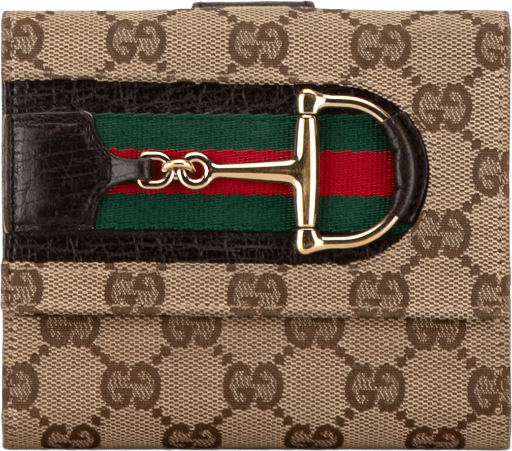 Gucci Gg Canvas Web Hasler Small Wallet