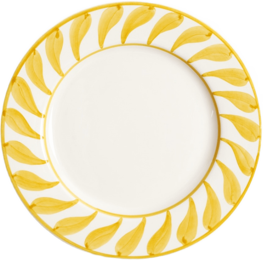 Swirl Assiett - 22 Cm, från Pick A Poppy, i färgen yellow.