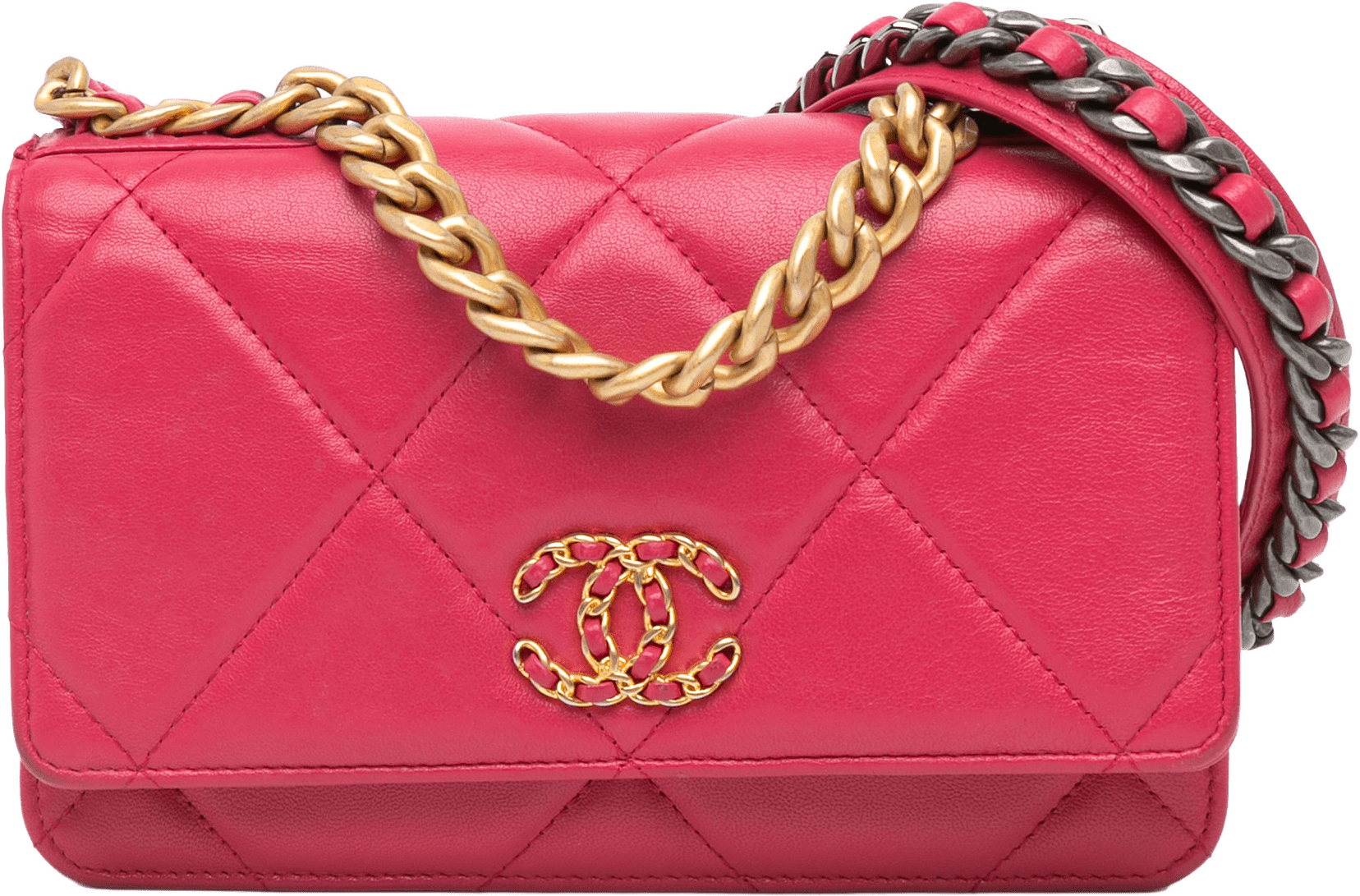 Chanel Quilted Lambskin 19 Wallet On Chain