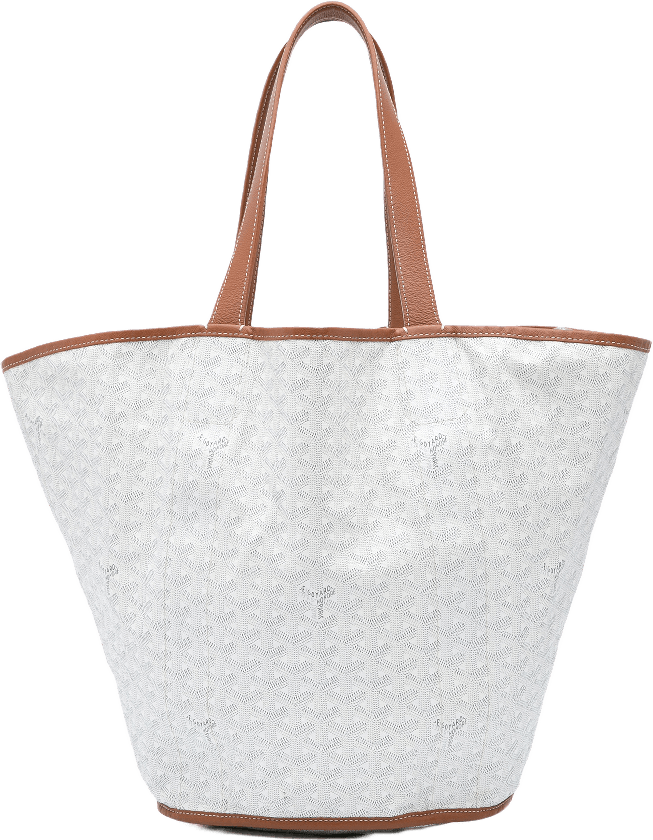Goyard Goyardine Reversible Belharra Tote, från Luxclusif, i färgen white.