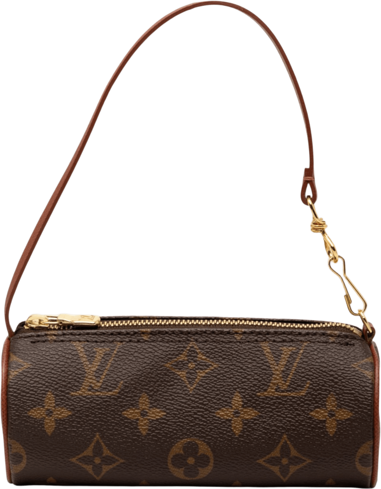 Louis Vuitton Monogram Papillon Pochette, från Luxclusif, i färgen brown.