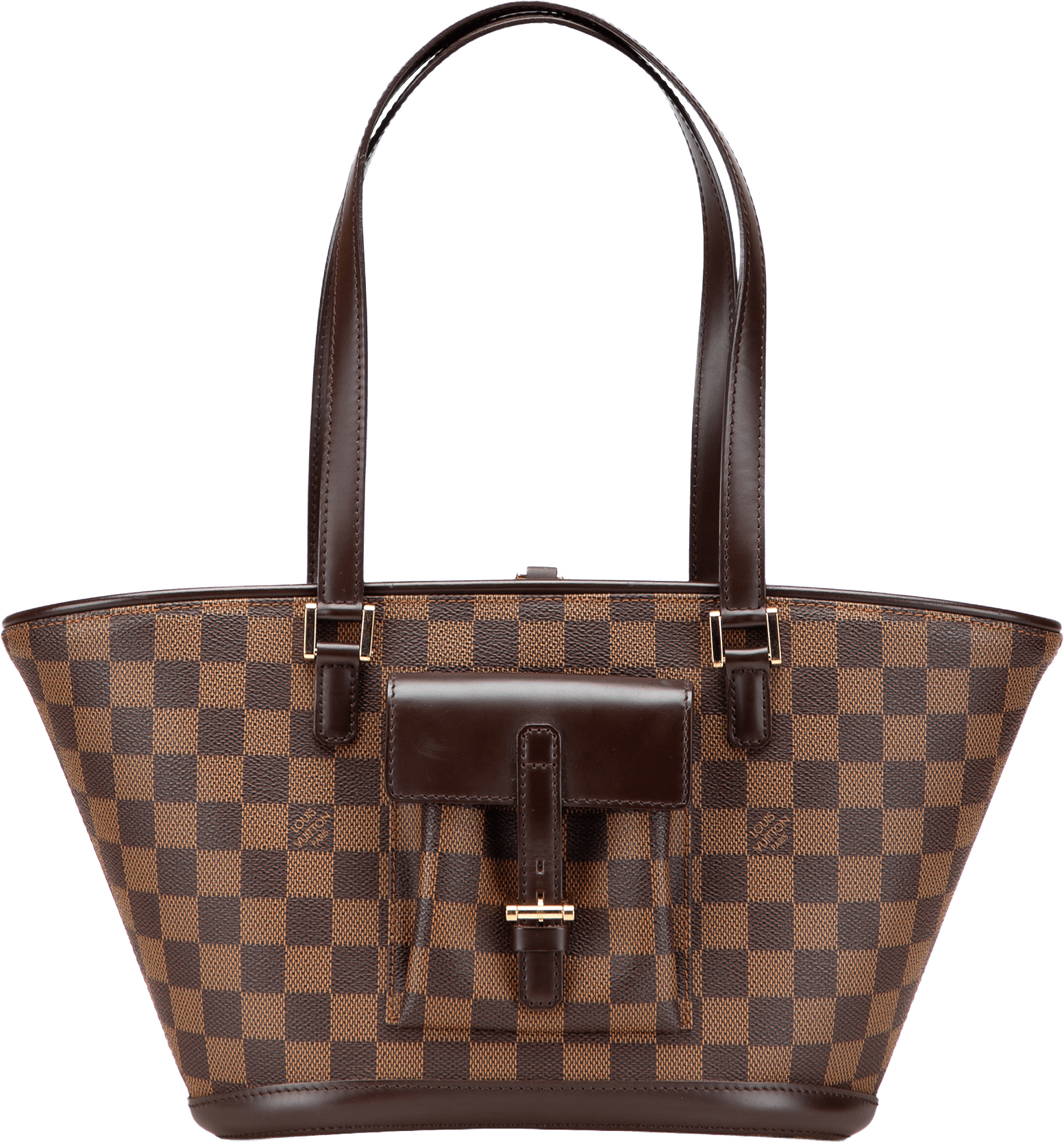 Louis Vuitton Damier Ebene Manosque Pm, från Luxclusif, i färgen brown.