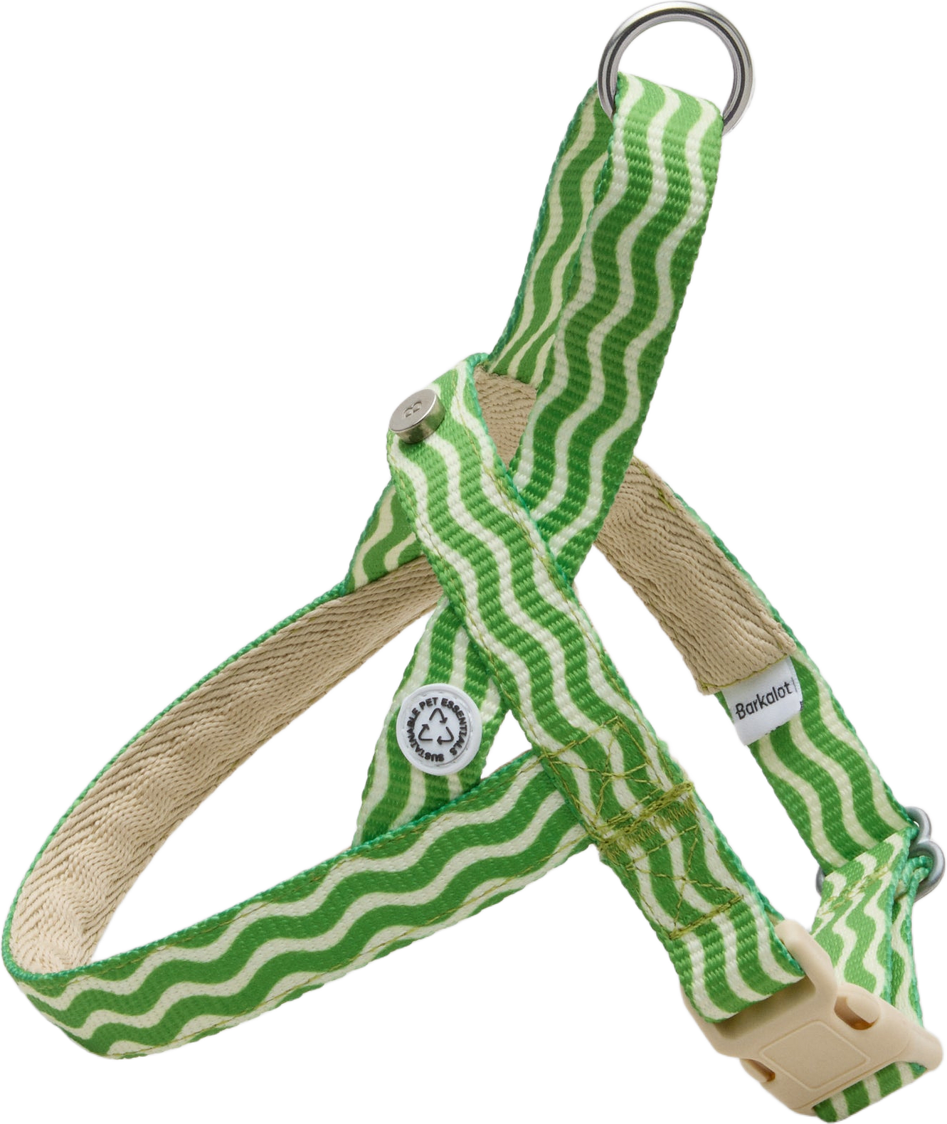 Mosebacke Sele - Grönt, från Barkalot, i färgen green & beige.